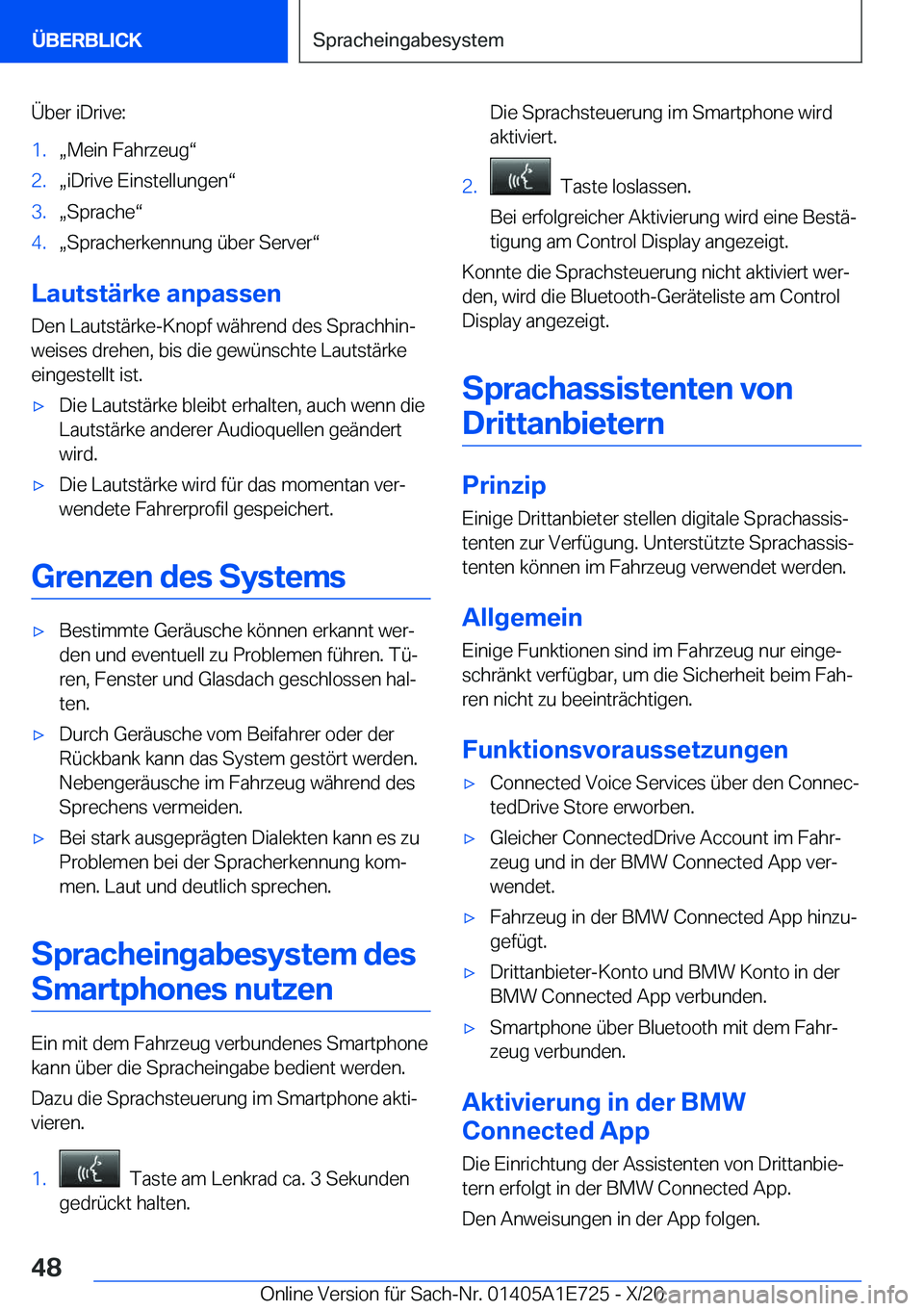 BMW X2 2021  Betriebsanleitungen (in German) �