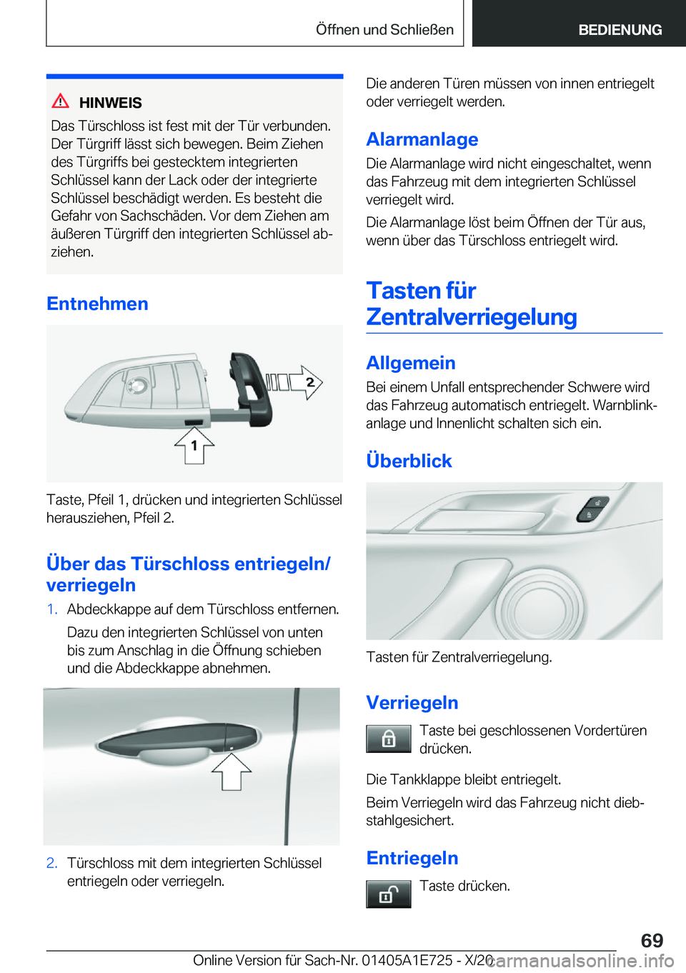 BMW X2 2021  Betriebsanleitungen (in German) �H�I�N�W�E�I�S
�D�a�s��T�