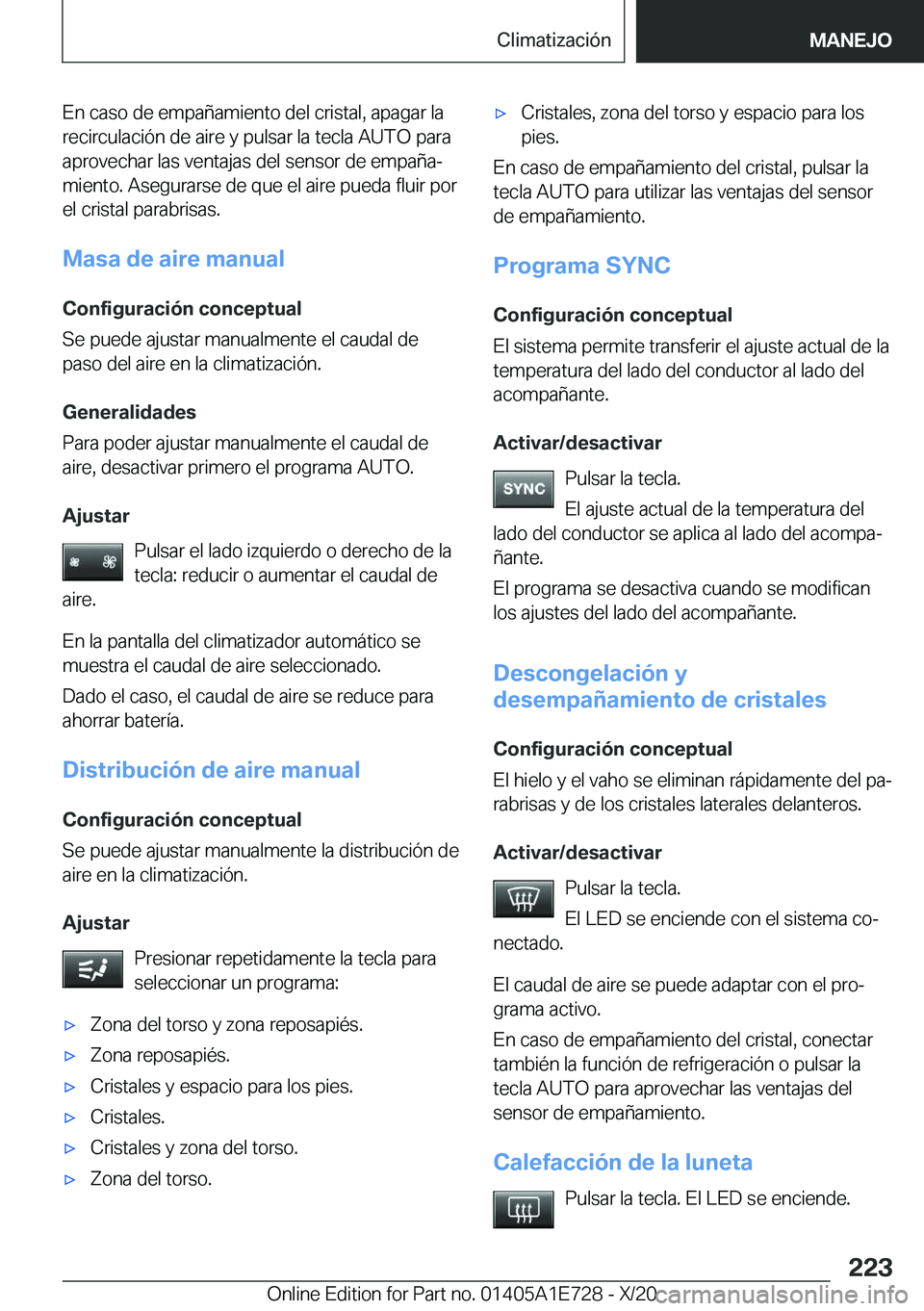 BMW X2 2021  Manuales de Empleo (in Spanish) �E�n��c�a�s�o��d�e��e�m�p�a�