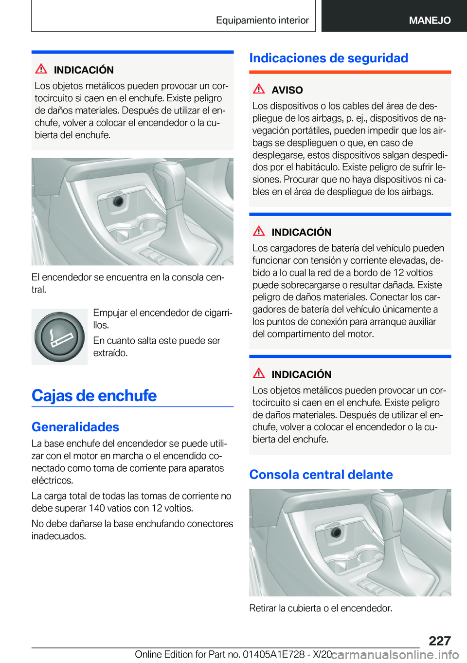 BMW X2 2021  Manuales de Empleo (in Spanish) �I�N�D�I�C�A�C�I�