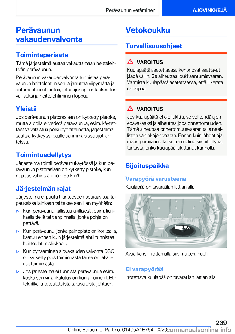 BMW X2 2021  Omistajan Käsikirja (in Finnish) �P�e�r�