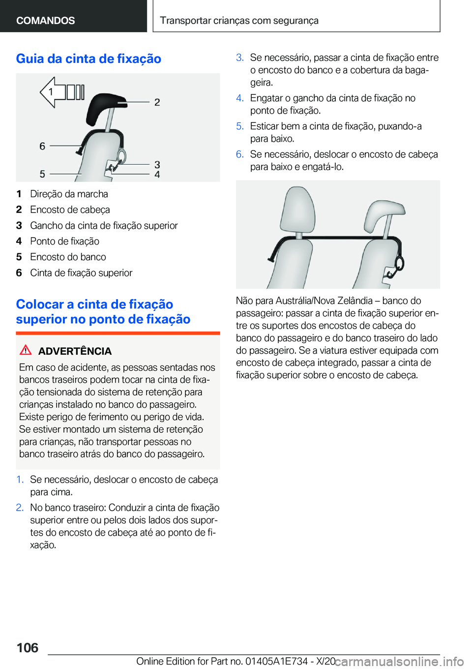 BMW X2 2021  Manual do condutor (in Portuguese) �G�u�i�a��d�a��c�i�n�t�a��d�e��f�i�x�a�