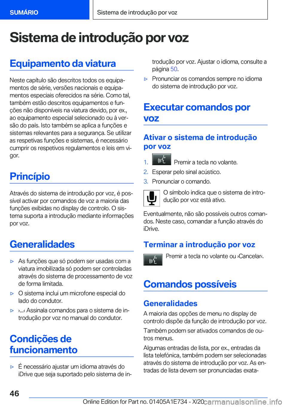 BMW X2 2021  Manual do condutor (in Portuguese)  S i s t e m a  d e  i n t r o d u 