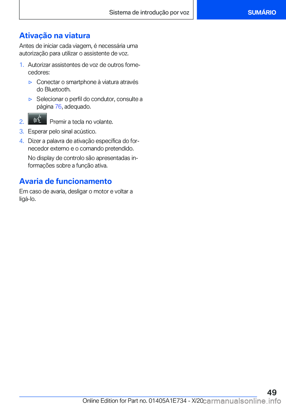 BMW X2 2021  Manual do condutor (in Portuguese)  A t i v a 