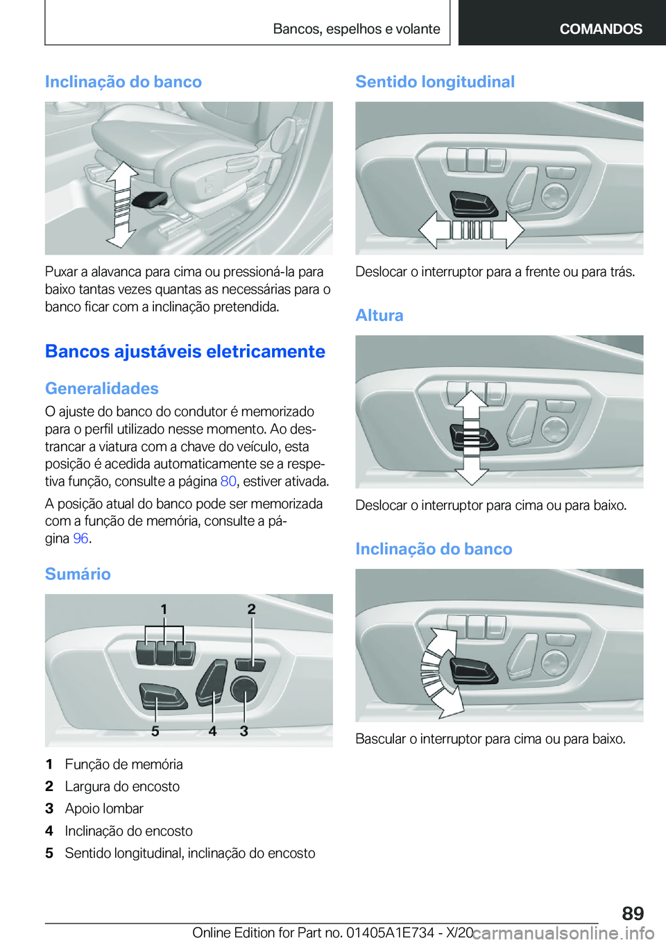 BMW X2 2021  Manual do condutor (in Portuguese)  I n c l i n a 