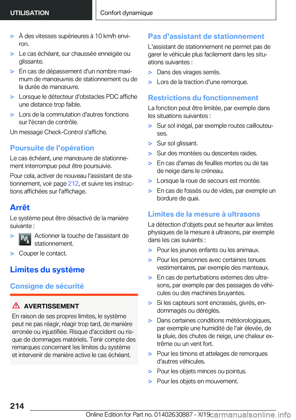 BMW X2 2020  Notices Demploi (in French) 'x�