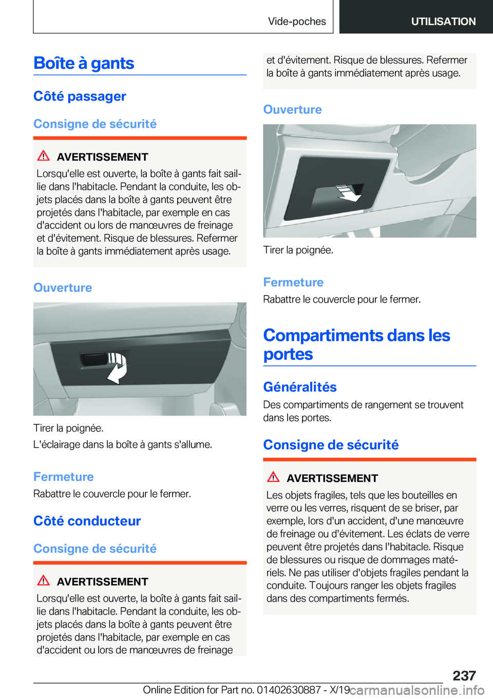 BMW X2 2020  Notices Demploi (in French) �B�o�