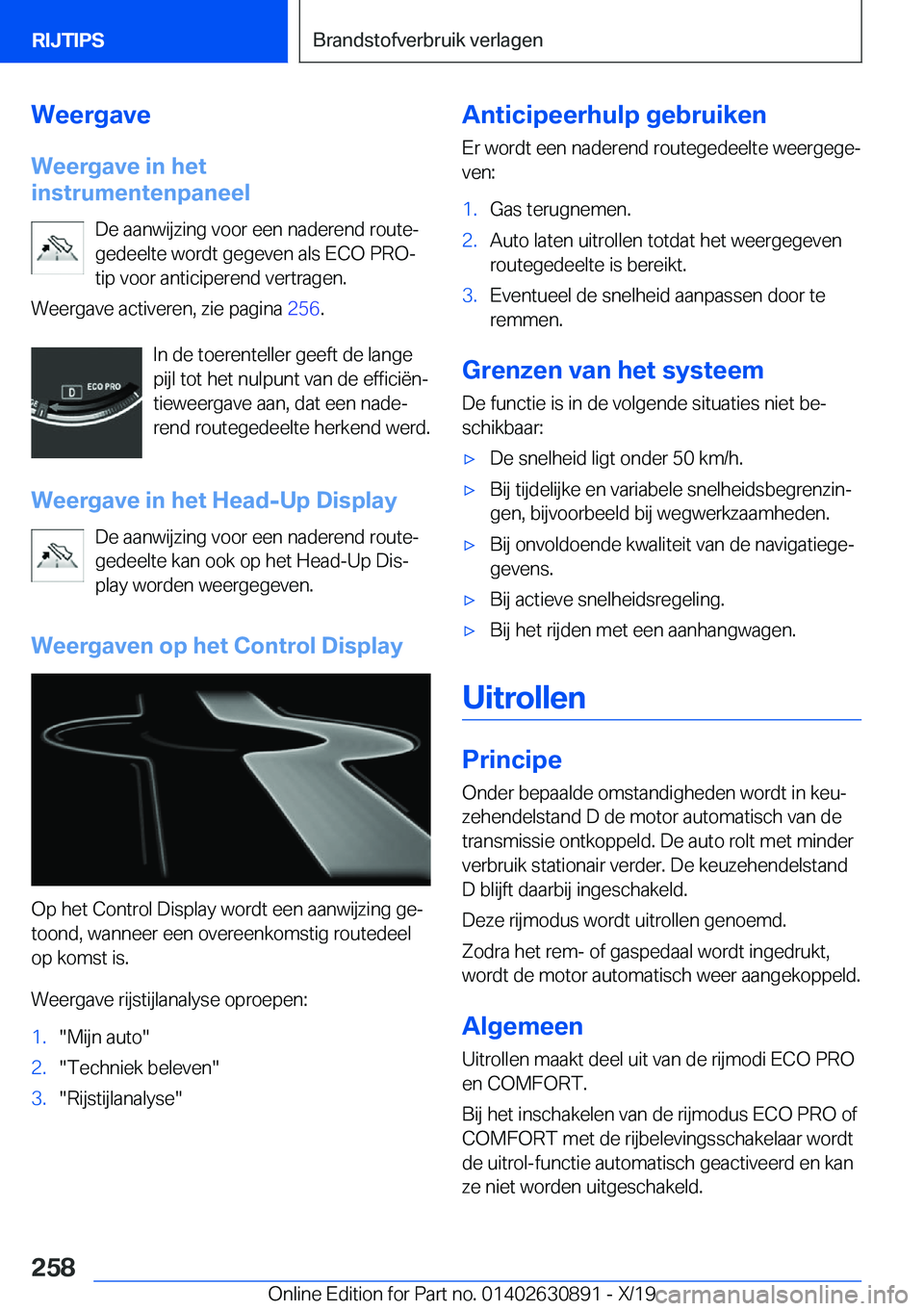 BMW X2 2020  Instructieboekjes (in Dutch) �W�e�e�r�g�a�v�e�W�e�e�r�g�a�v�e��i�n��h�e�t
�i�n�s�t�r�u�m�e�n�t�e�n�p�a�n�e�e�l
�D�e��a�a�n�w�i�j�z�i�n�g��v�o�o�r��e�e�n��n�a�d�e�r�e�n�d��r�o�u�t�ej�g�e�d�e�e�l�t�e��w�o�r�d�t��g�e�g�e�v