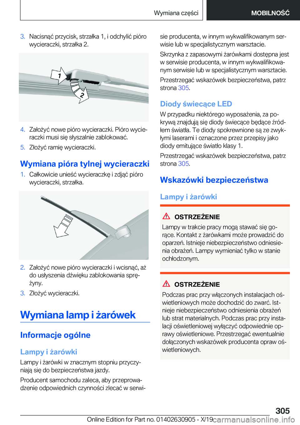 BMW X2 2020  Instrukcja obsługi (in Polish) �3�.�N�a�c�i�s�n�