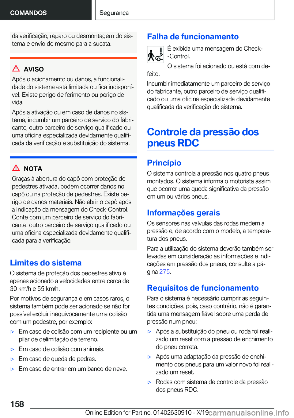 BMW X2 2020  Manual do condutor (in Portuguese) �d�a��v�e�r�i�f�i�c�a�