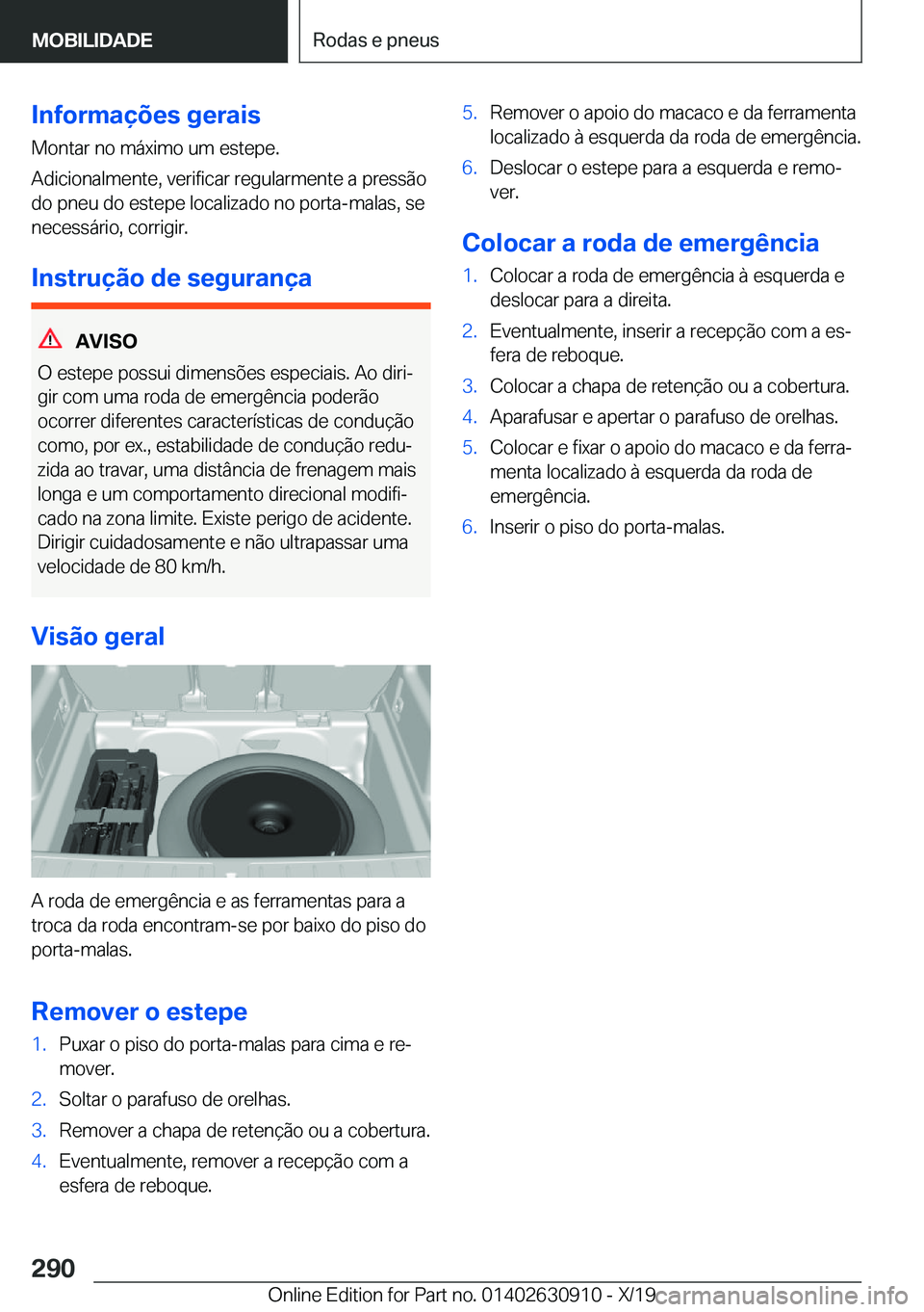 BMW X2 2020  Manual do condutor (in Portuguese) �I�n�f�o�r�m�a�