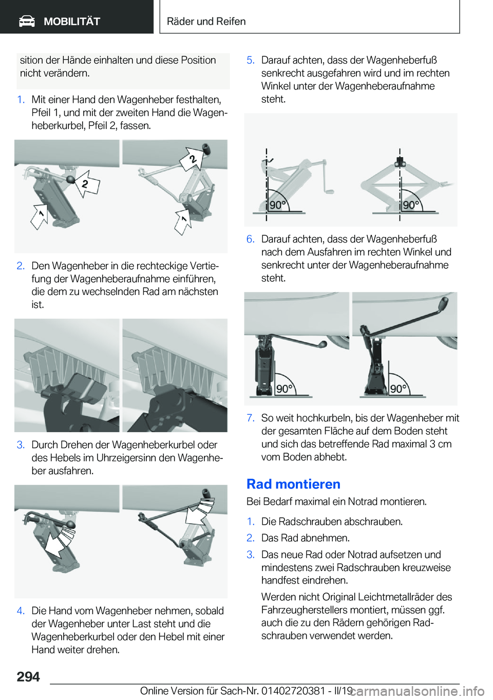 BMW X2 2019  Betriebsanleitungen (in German)  s i t i o n  d e r  H 