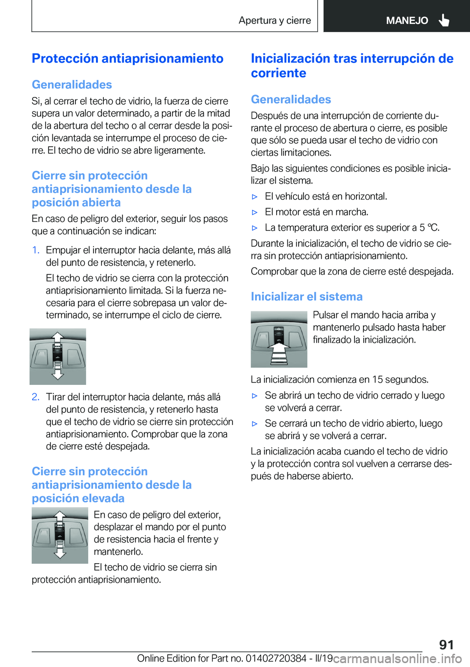 BMW X2 2019  Manuales de Empleo (in Spanish) �P�r�o�t�e�c�c�i�