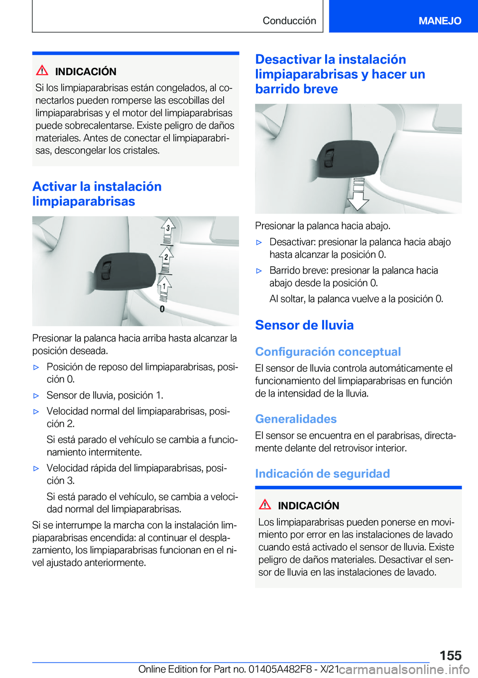 BMW X3 2022  Manuales de Empleo (in Spanish) �I�N�D�I�C�A�C�I�