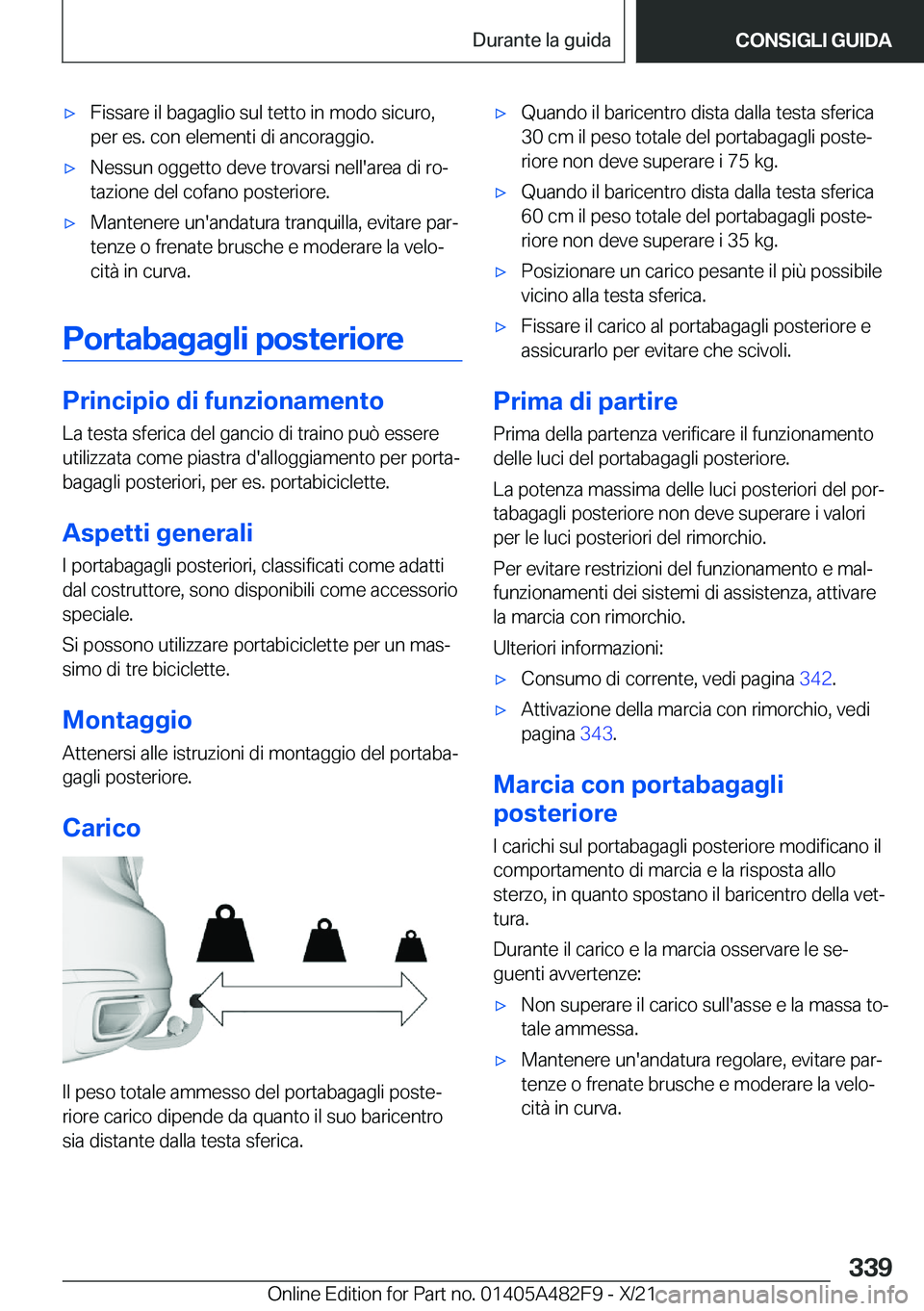BMW X3 2022  Libretti Di Uso E manutenzione (in Italian) 'x�F�i�s�s�a�r�e��i�l��b�a�g�a�g�l�i�o��s�u�l��t�e�t�t�o��i�n��m�o�d�o��s�i�c�u�r�o�,
�p�e�r��e�s�.��c�o�n��e�l�e�m�e�n�t�i��d�i��a�n�c�o�r�a�g�g�i�o�.'x�N�e�s�s�u�n��o�g�g�e�t�t�