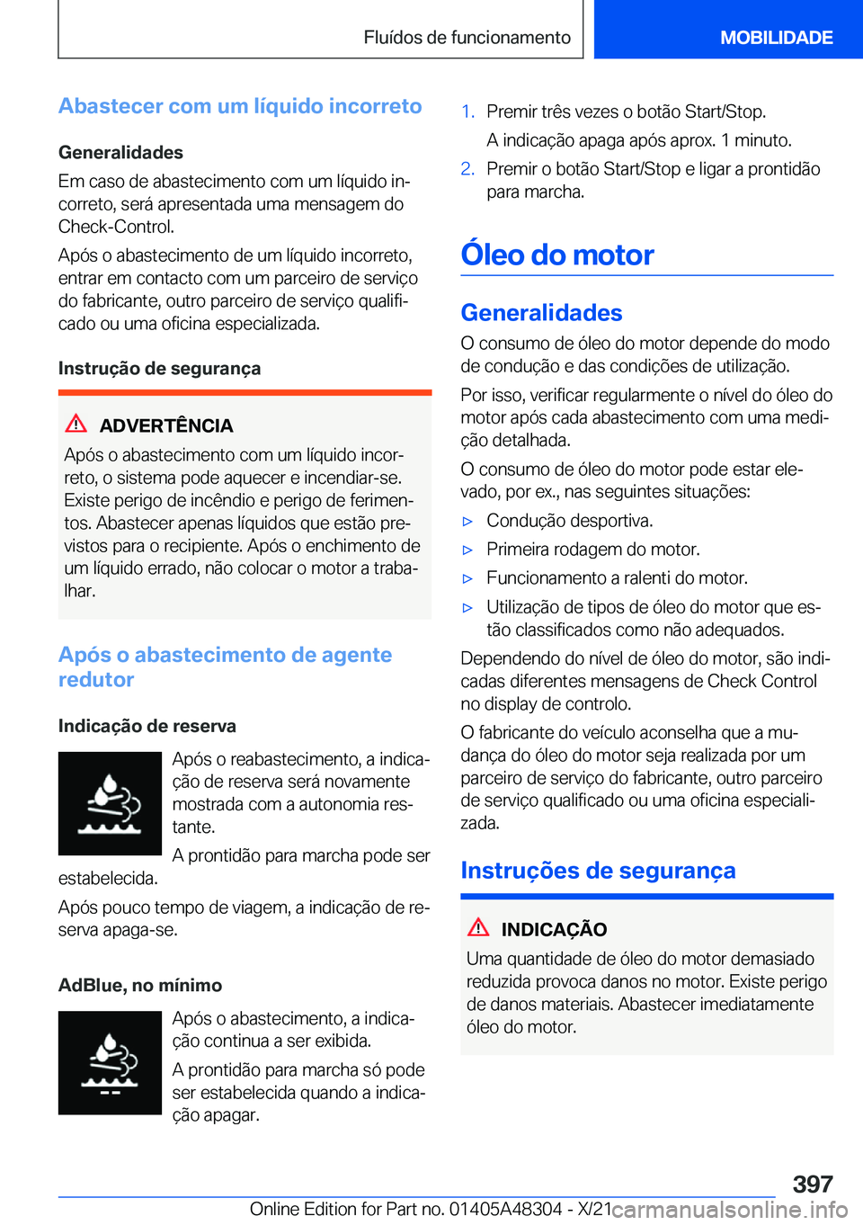 BMW X3 2022  Manual do condutor (in Portuguese) �A�b�a�s�t�e�c�e�r��c�o�m��u�m��l�