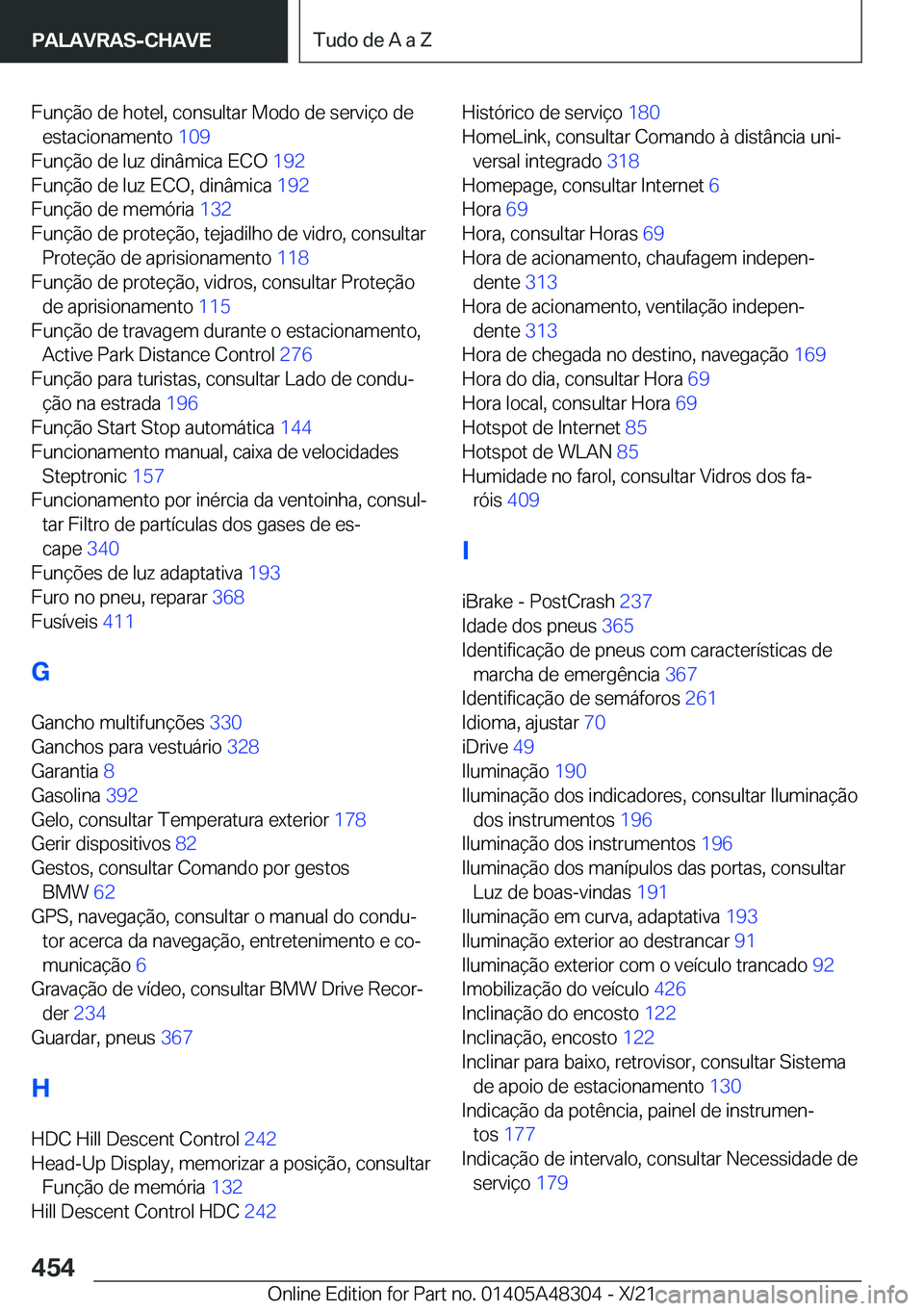 BMW X3 2022  Manual do condutor (in Portuguese) �F�u�n�