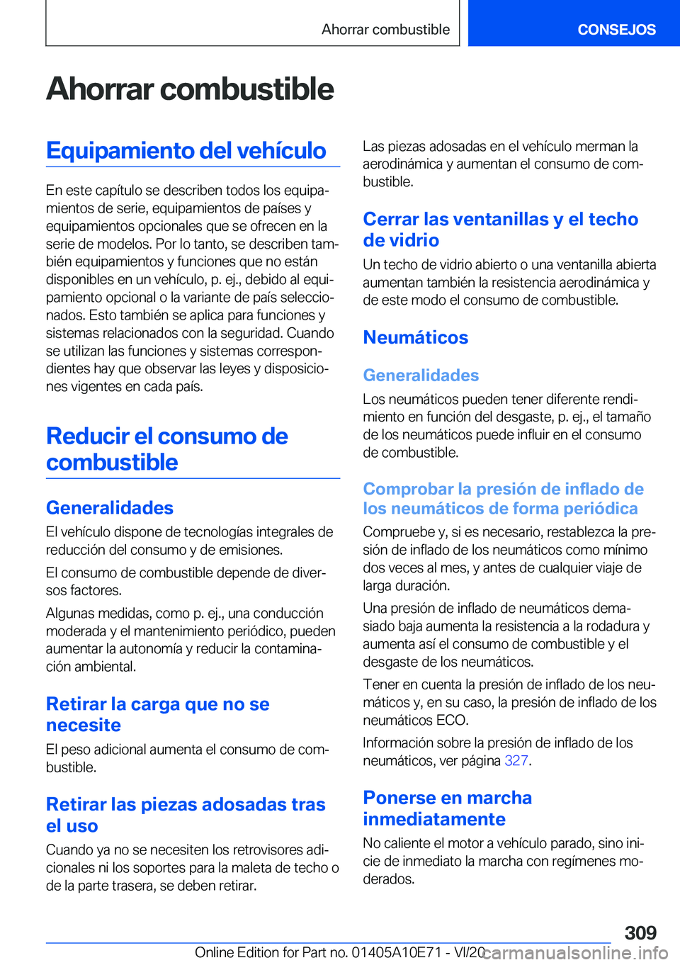 BMW X3 2021  Manuales de Empleo (in Spanish) �A�h�o�r�r�a�r��c�o�m�b�u�s�t�i�b�l�e�E�q�u�i�p�a�m�i�e�n�t�o��d�e�l��v�e�h�