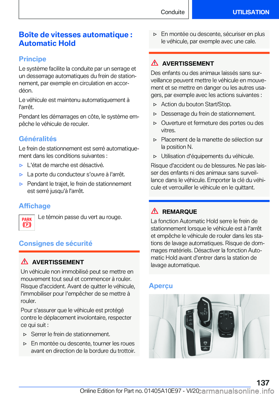 BMW X3 2021  Notices Demploi (in French) �B�o�