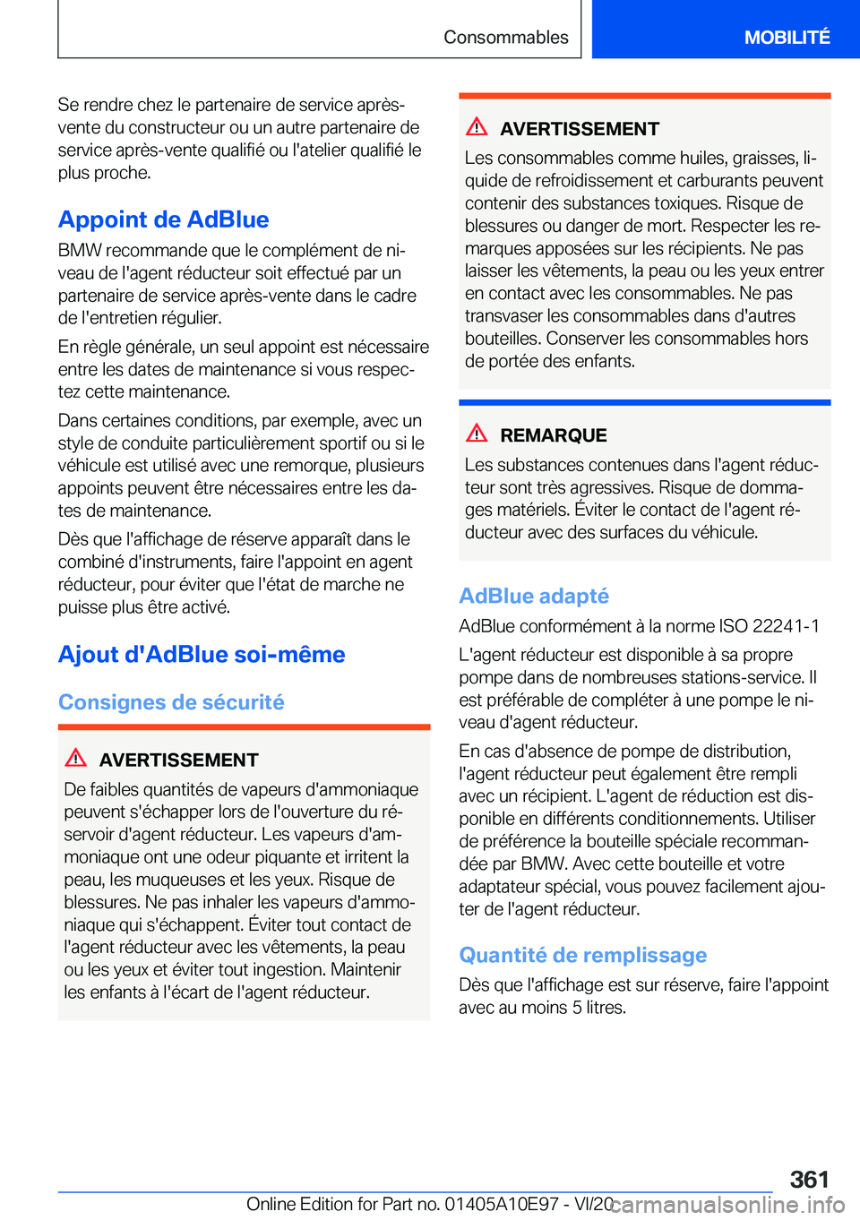 BMW X3 2021  Notices Demploi (in French) �S�e��r�e�n�d�r�e��c�h�e�z��l�e��p�a�r�t�e�n�a�i�r�e��d�e��s�e�r�v�i�c�e��a�p�r�è�s�-
�v�e�n�t�e��d�u��c�o�n�s�t�r�u�c�t�e�u�r��o�u��u�n��a�u�t�r�e��p�a�r�t�e�n�a�i�r�e��d�e
�s�e�r�v�i�