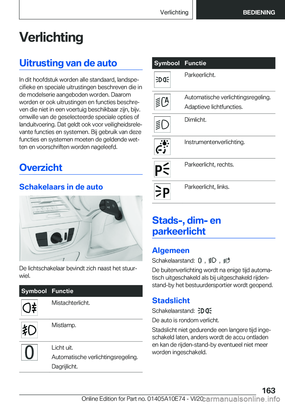 BMW X3 2021  Instructieboekjes (in Dutch) �V�e�r�l�i�c�h�t�i�n�g�U�i�t�r�u�s�t�i�n�g��v�a�n��d�e��a�u�t�o
�I�n��d�i�t��h�o�o�f�d�s�t�u�k��w�o�r�d�e�n��a�l�l�e��s�t�a�n�d�a�a�r�d�,��l�a�n�d�s�p�ej�c�i�f�i�e�k�e��e�n��s�p�e�c�i�a�l�