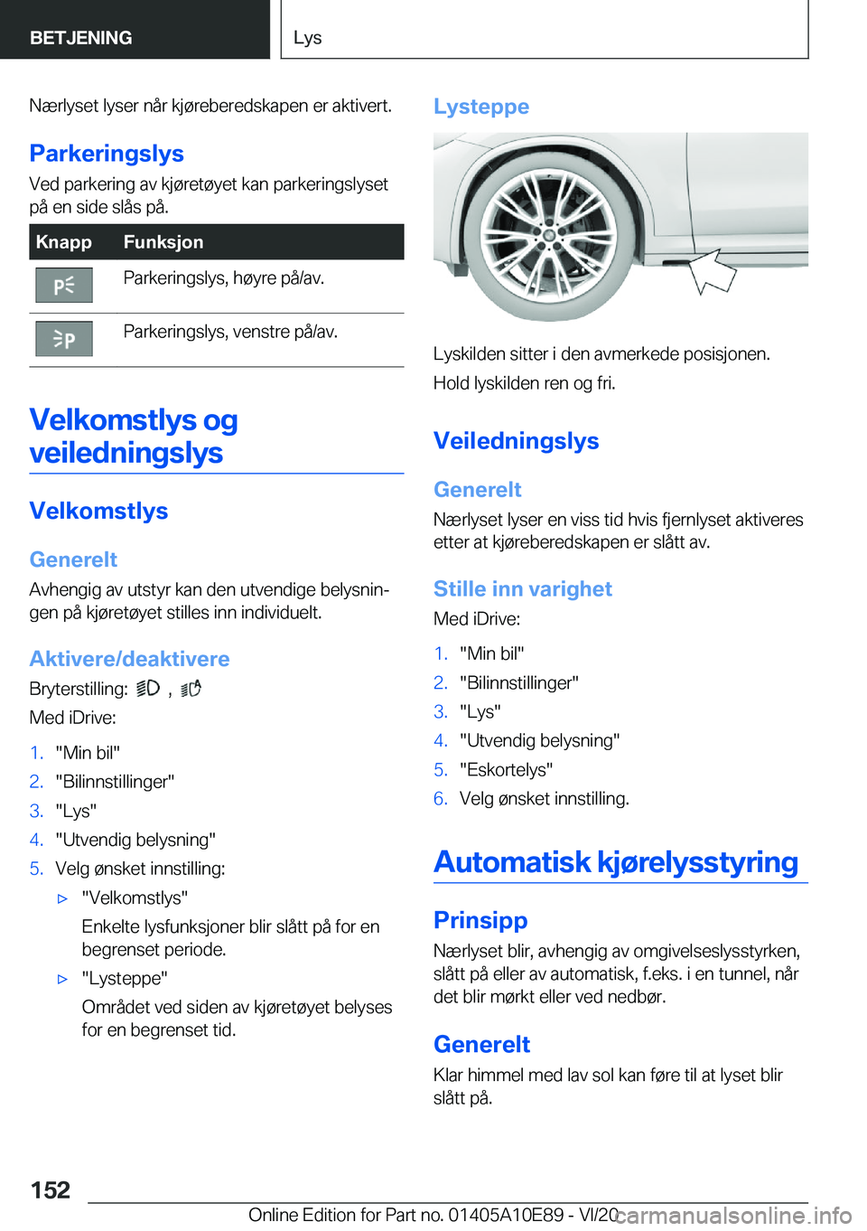 BMW X3 2021  InstruksjonsbØker (in Norwegian) �N�æ�r�l�y�s�e�t��l�y�s�e�r��n�å�r��k�j�