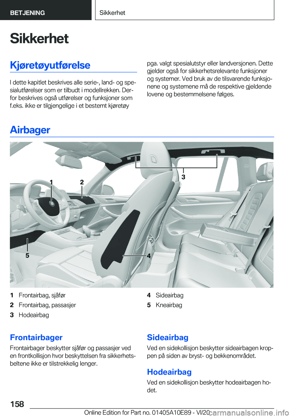 BMW X3 2021  InstruksjonsbØker (in Norwegian) �S�i�k�k�e�r�h�e�t�K�j�