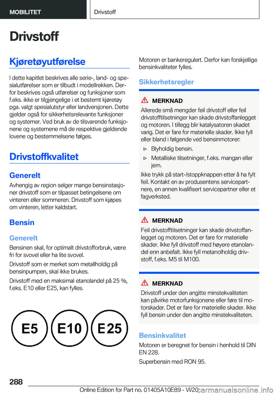 BMW X3 2021  InstruksjonsbØker (in Norwegian) �D�r�i�v�s�t�o�f�f�K�j�