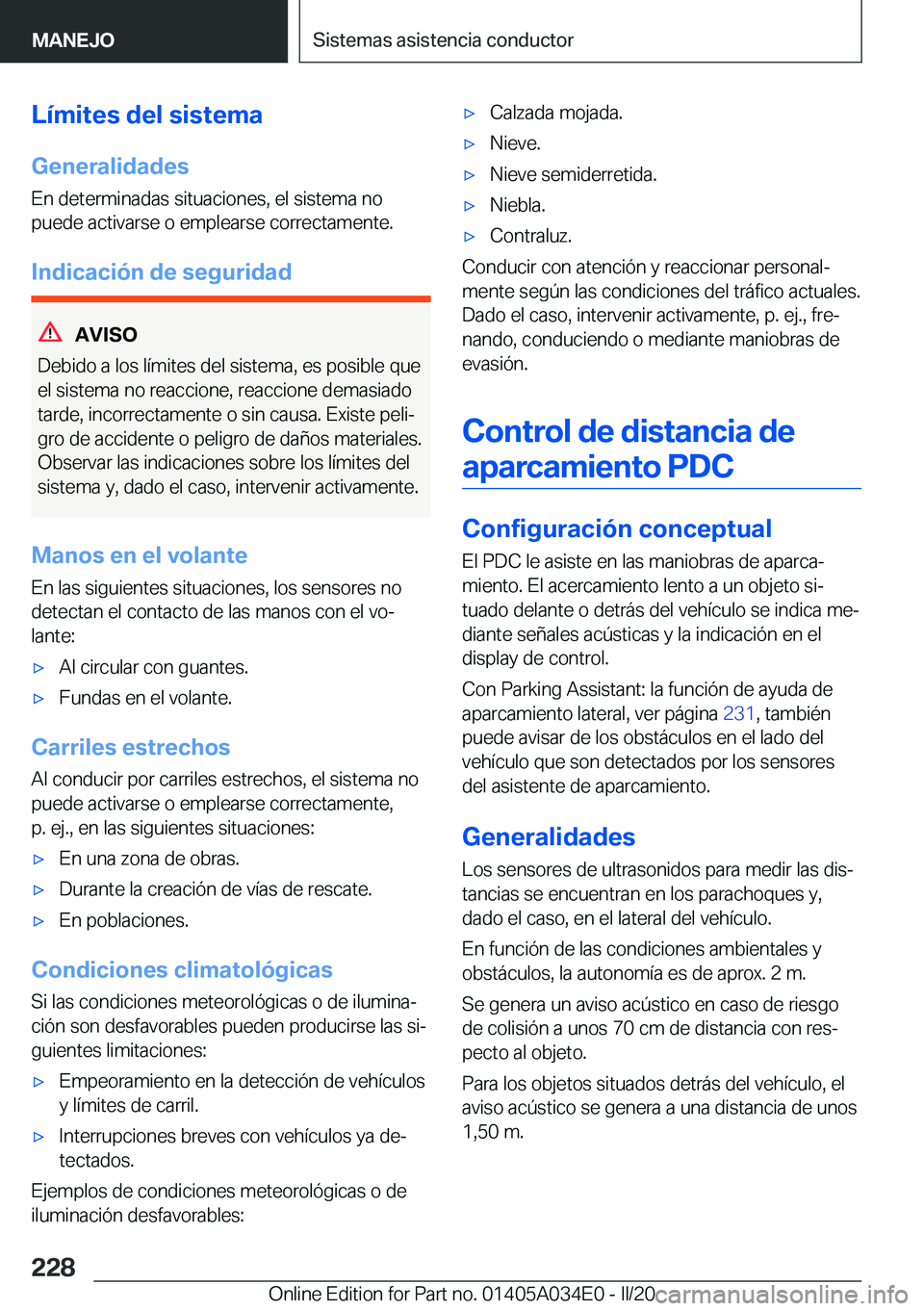 BMW X3 2020  Manuales de Empleo (in Spanish) �L�