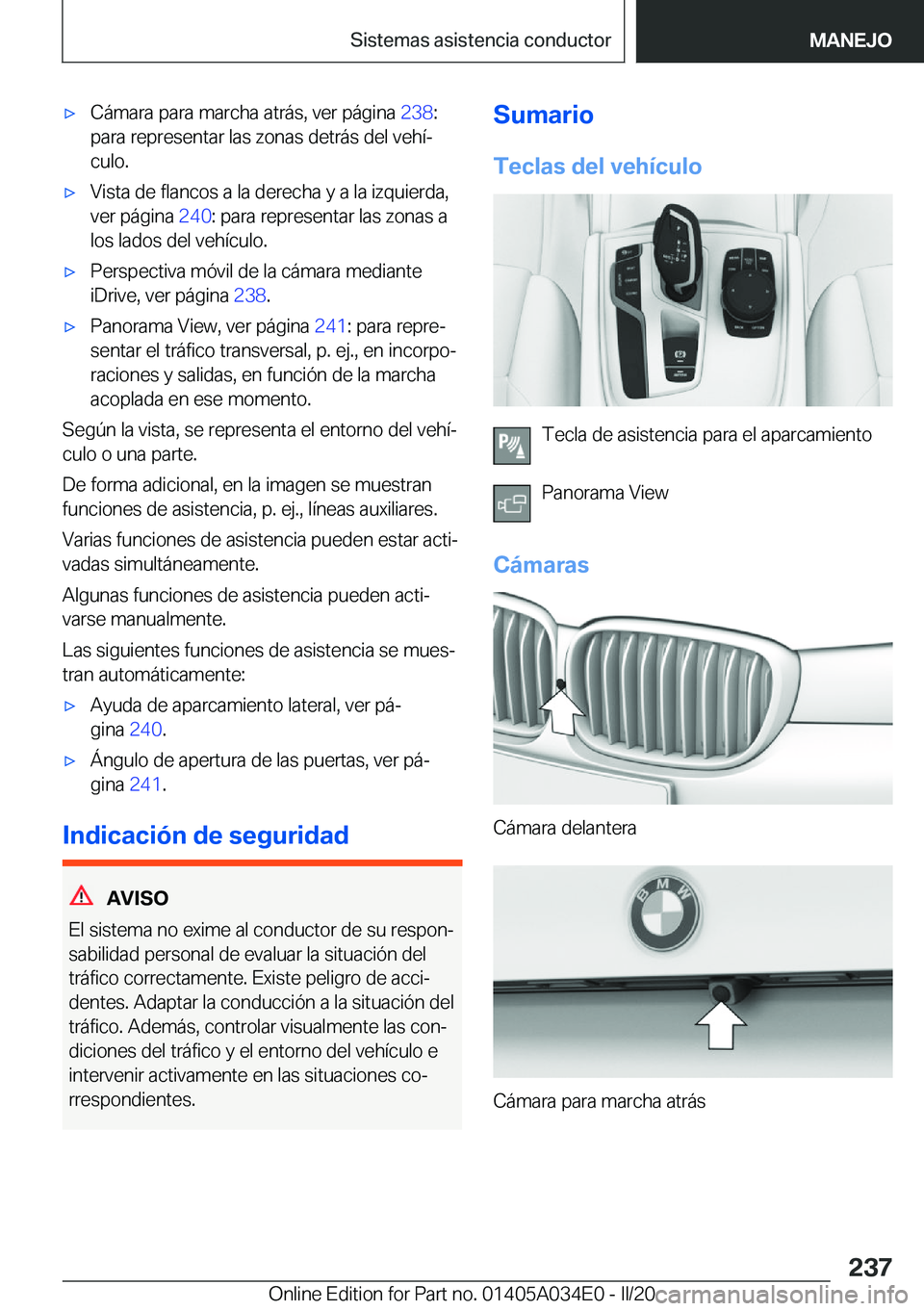 BMW X3 2020  Manuales de Empleo (in Spanish) x�C�