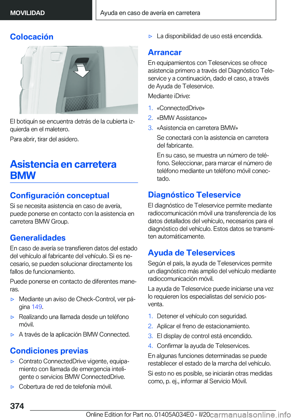 BMW X3 2020  Manuales de Empleo (in Spanish) �C�o�l�o�c�a�c�i�