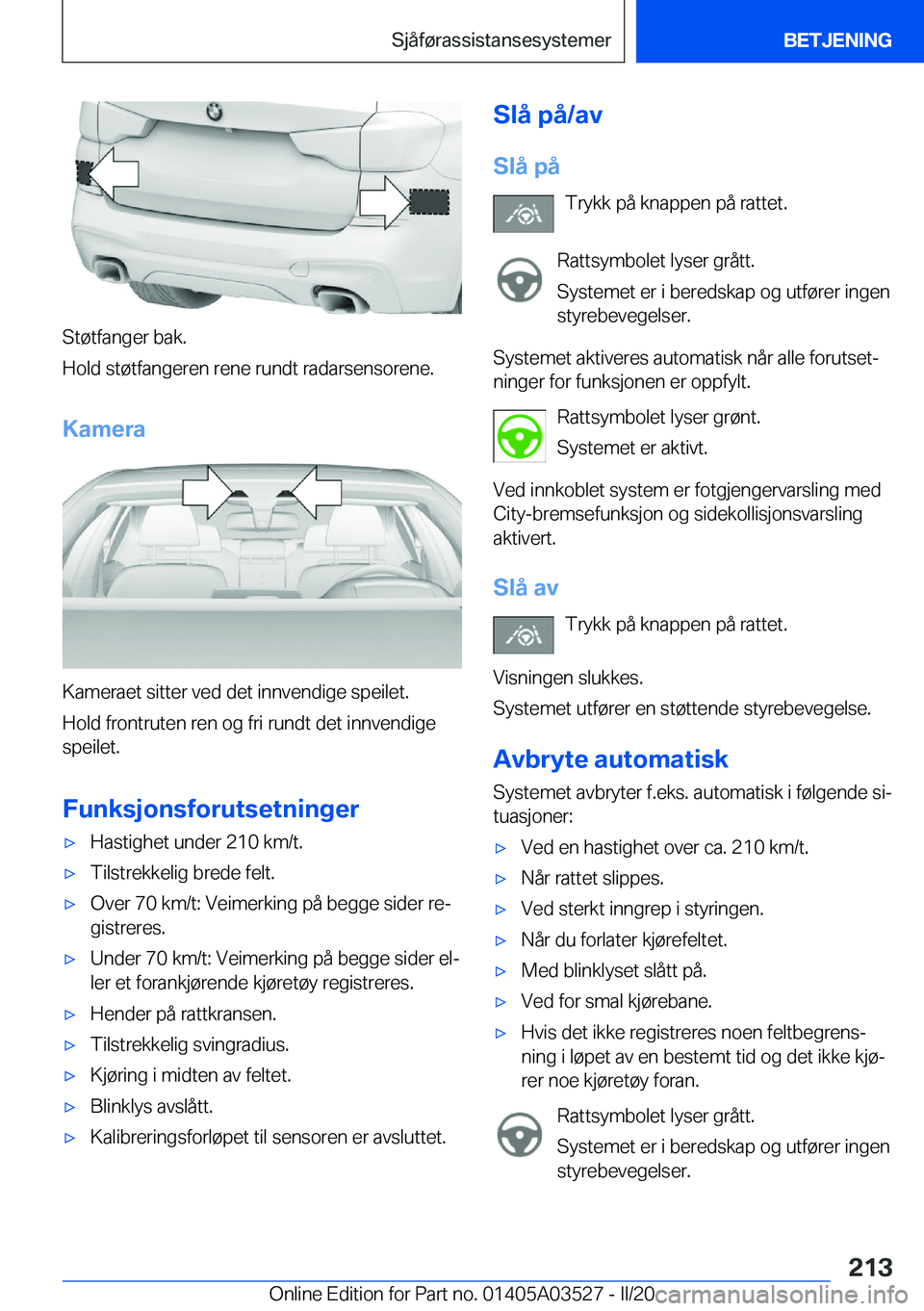BMW X3 2020  InstruksjonsbØker (in Norwegian) �S�t�