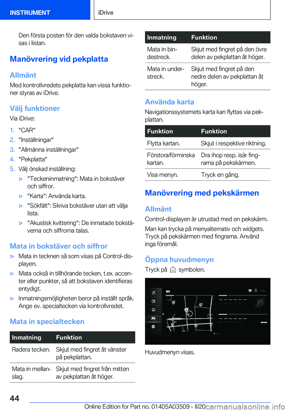 BMW X3 2020  InstruktionsbÖcker (in Swedish) �D�e�n��f�