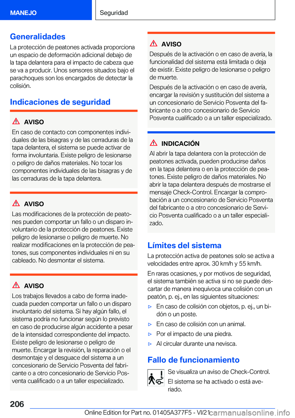 BMW X3 M 2022  Manuales de Empleo (in Spanish) �G�e�n�e�r�a�l�i�d�a�d�e�s
�L�a��p�r�o�t�e�c�c�i�