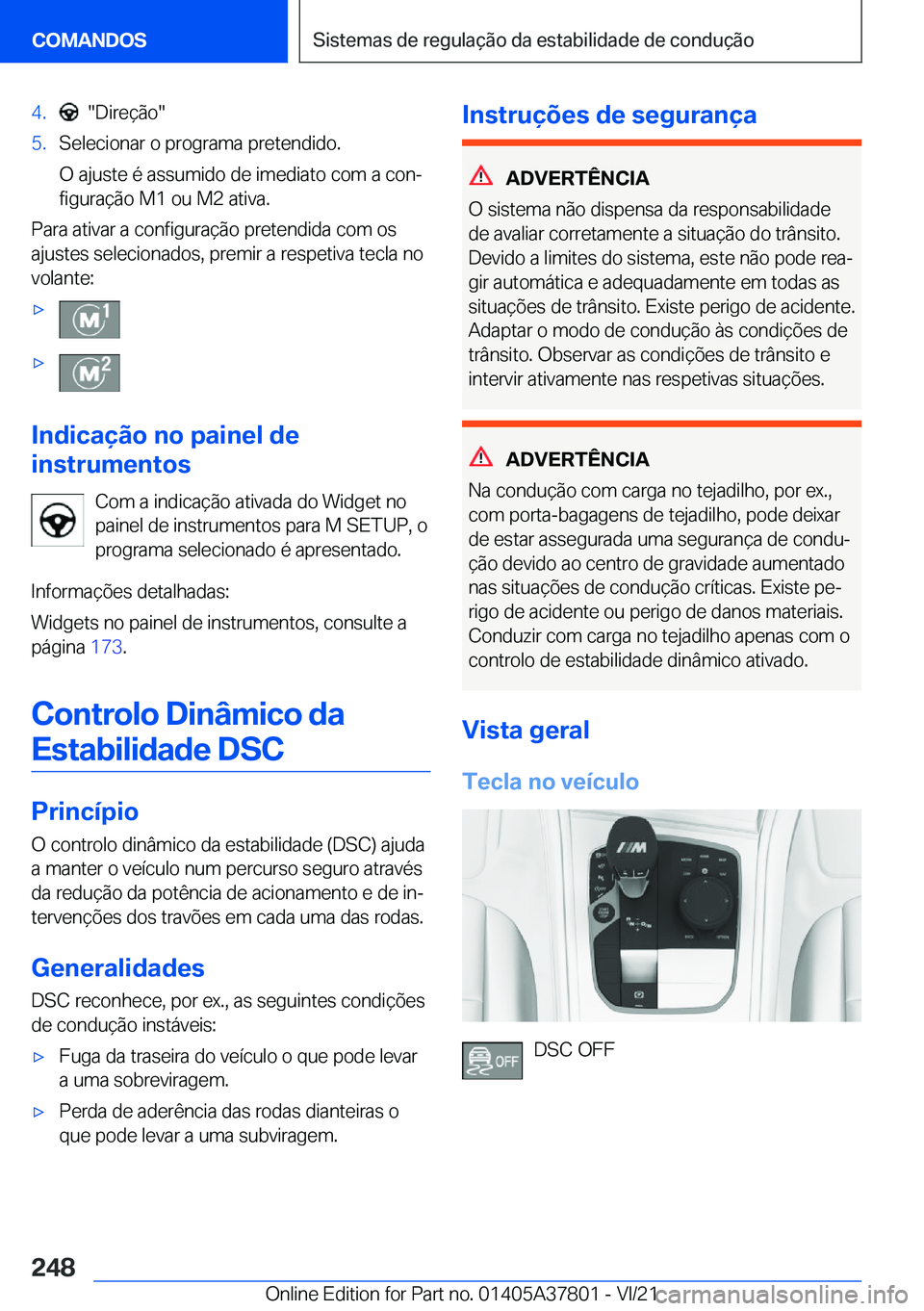 BMW X3 M 2022  Manual do condutor (in Portuguese) �4�.����D�i�r�e�