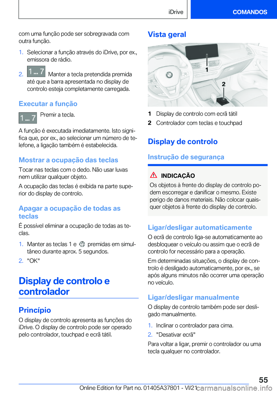 BMW X3 M 2022  Manual do condutor (in Portuguese) �c�o�m��u�m�a��f�u�n�