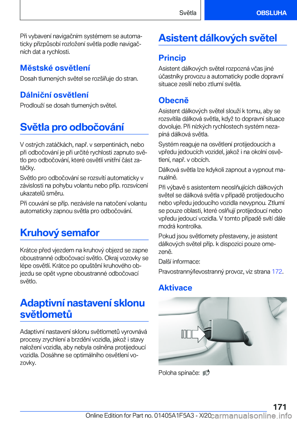 BMW X3 M 2021  Návod na použití (in Czech) �P�i��v�y�b�a�v�e�n�