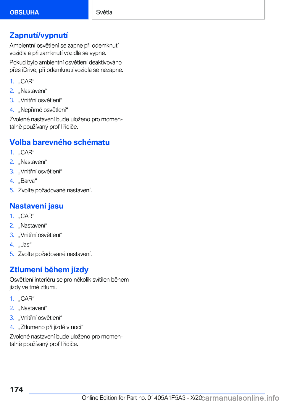 BMW X3 M 2021  Návod na použití (in Czech) �Z�a�p�n�u�t�