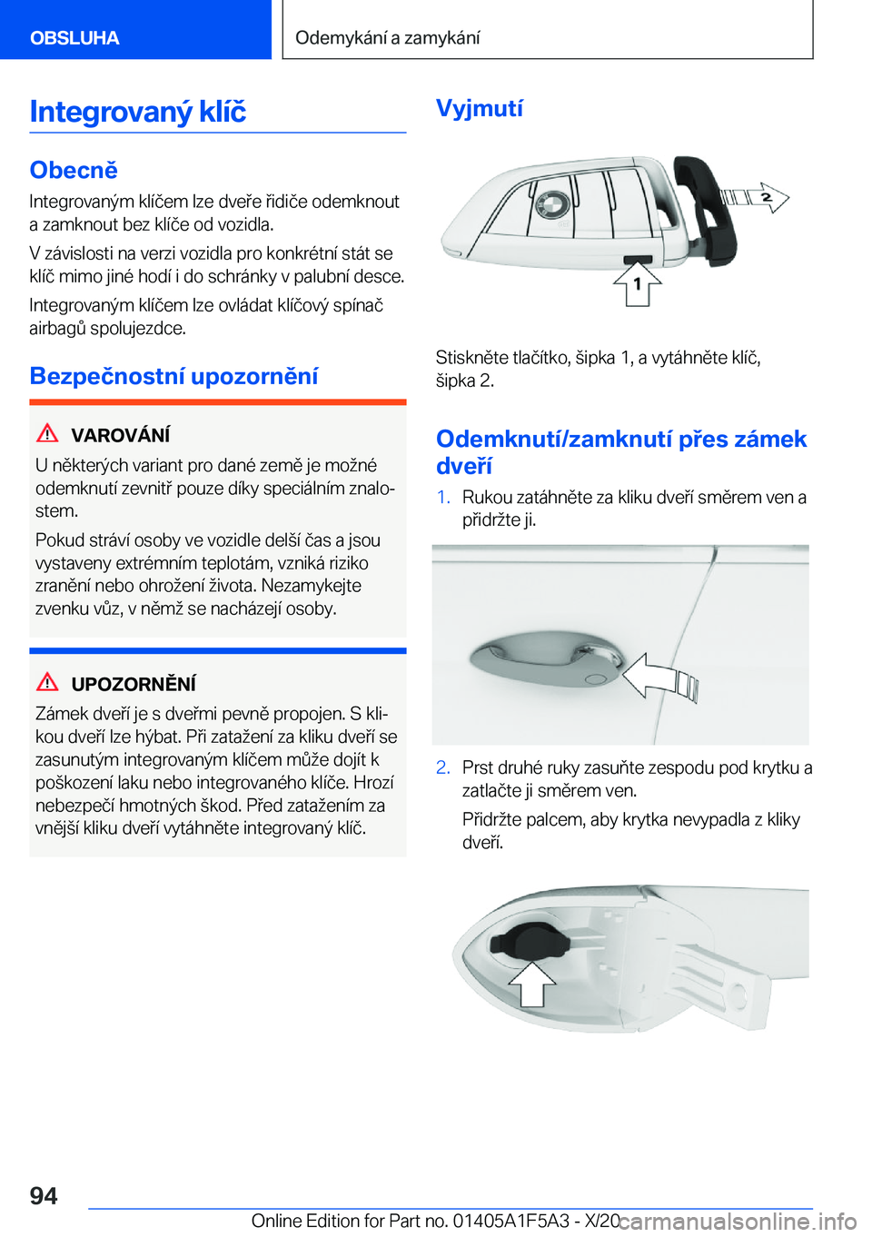 BMW X3 M 2021  Návod na použití (in Czech) �I�n�t�e�g�r�o�v�a�n�