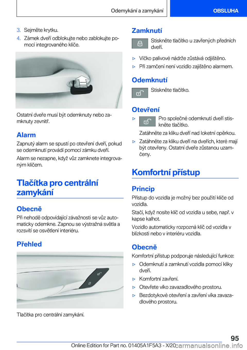 BMW X3 M 2021  Návod na použití (in Czech) �3�.�S�e�j�m�