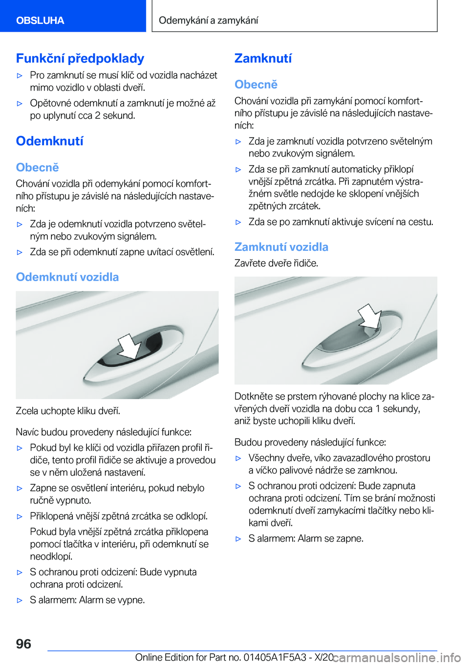 BMW X3 M 2021  Návod na použití (in Czech) �F�u�n�k�č�n�