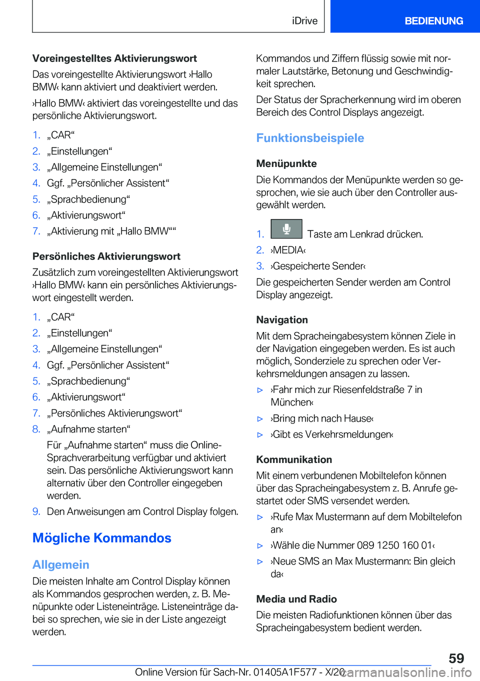 BMW X3 M 2021  Betriebsanleitungen (in German) �V�o�r�e�i�n�g�e�s�t�e�l�l�t�e�s��A�k�t�i�v�i�e�r�u�n�g�s�w�o�r�t�D�a�s��v�o�r�e�i�n�g�e�s�t�e�l�l�t�e��A�k�t�i�v�i�e�r�u�n�g�s�w�o�r�t�