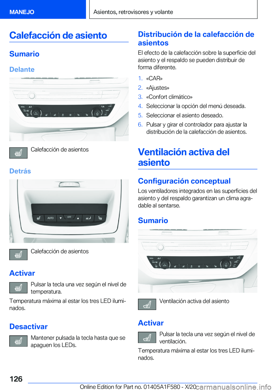 BMW X3 M 2021  Manuales de Empleo (in Spanish) �C�a�l�e�f�a�c�c�i�