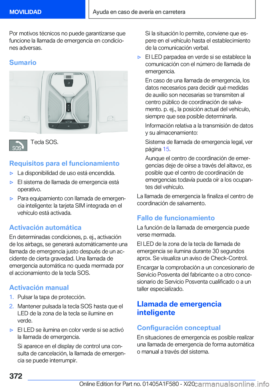 BMW X3 M 2021  Manuales de Empleo (in Spanish) �P�o�r��m�o�t�i�v�o�s��t�