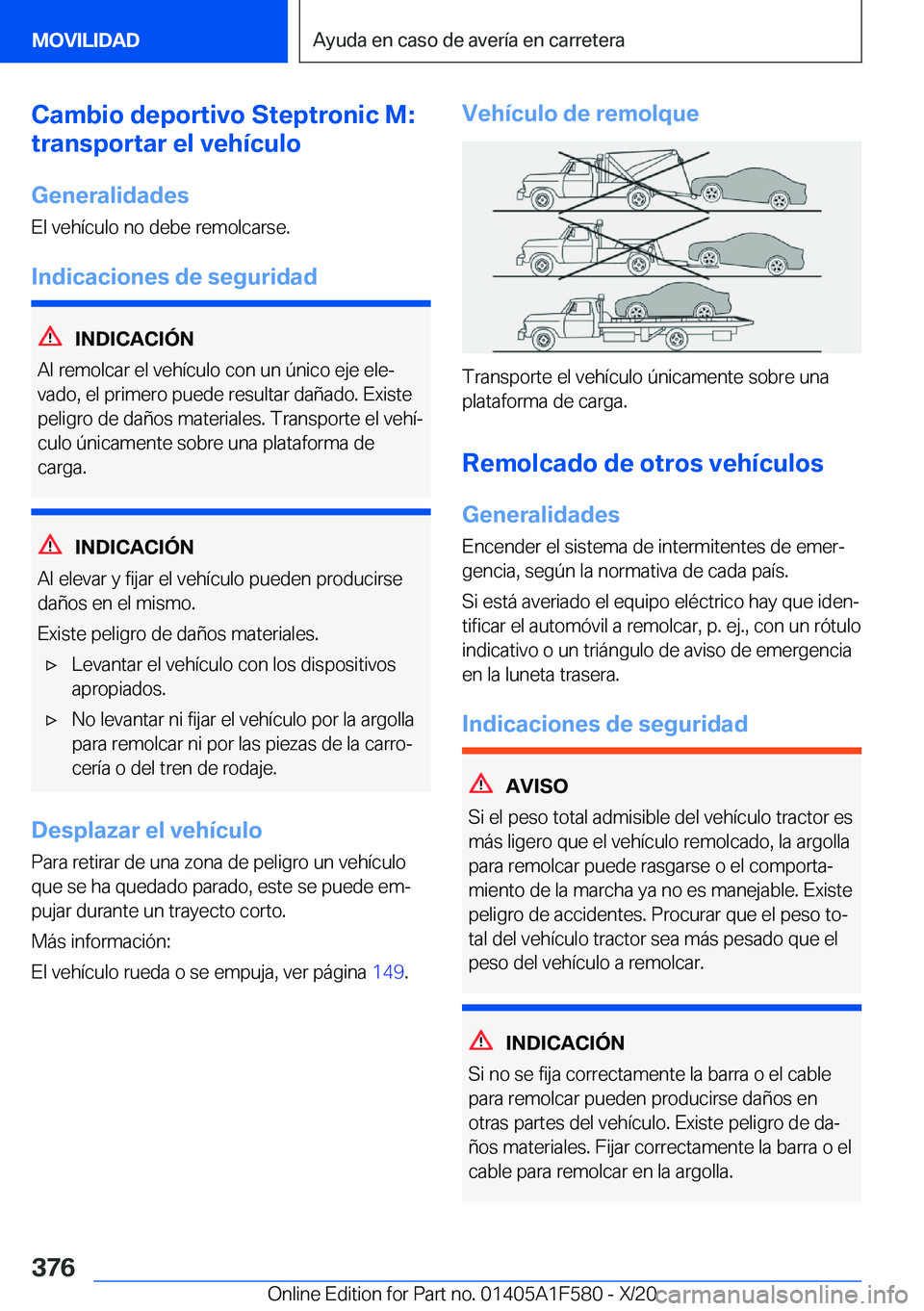 BMW X3 M 2021  Manuales de Empleo (in Spanish) �C�a�m�b�i�o��d�e�p�o�r�t�i�v�o��S�t�e�p�t�r�o�n�i�c��M�:
�t�r�a�n�s�p�o�r�t�a�r��e�l��v�e�h�