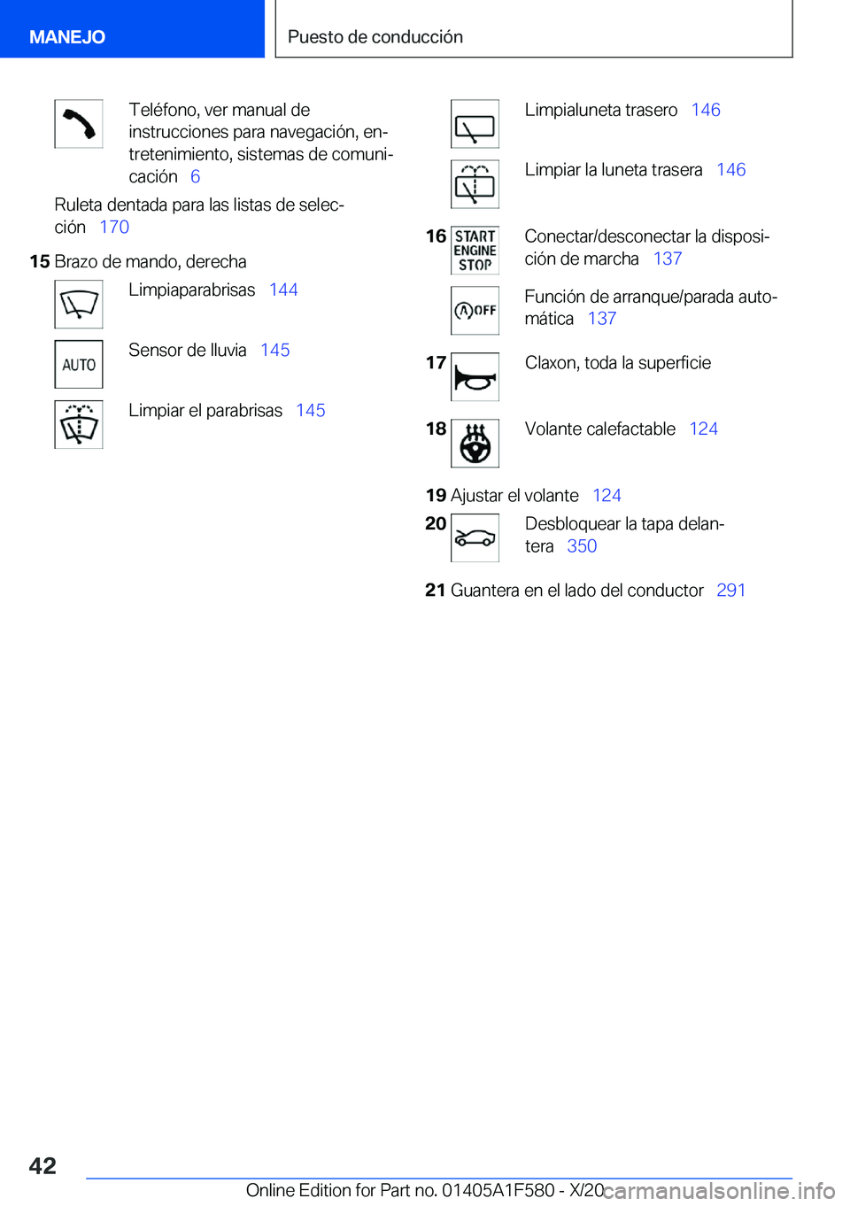 BMW X3 M 2021  Manuales de Empleo (in Spanish) �T�e�l�