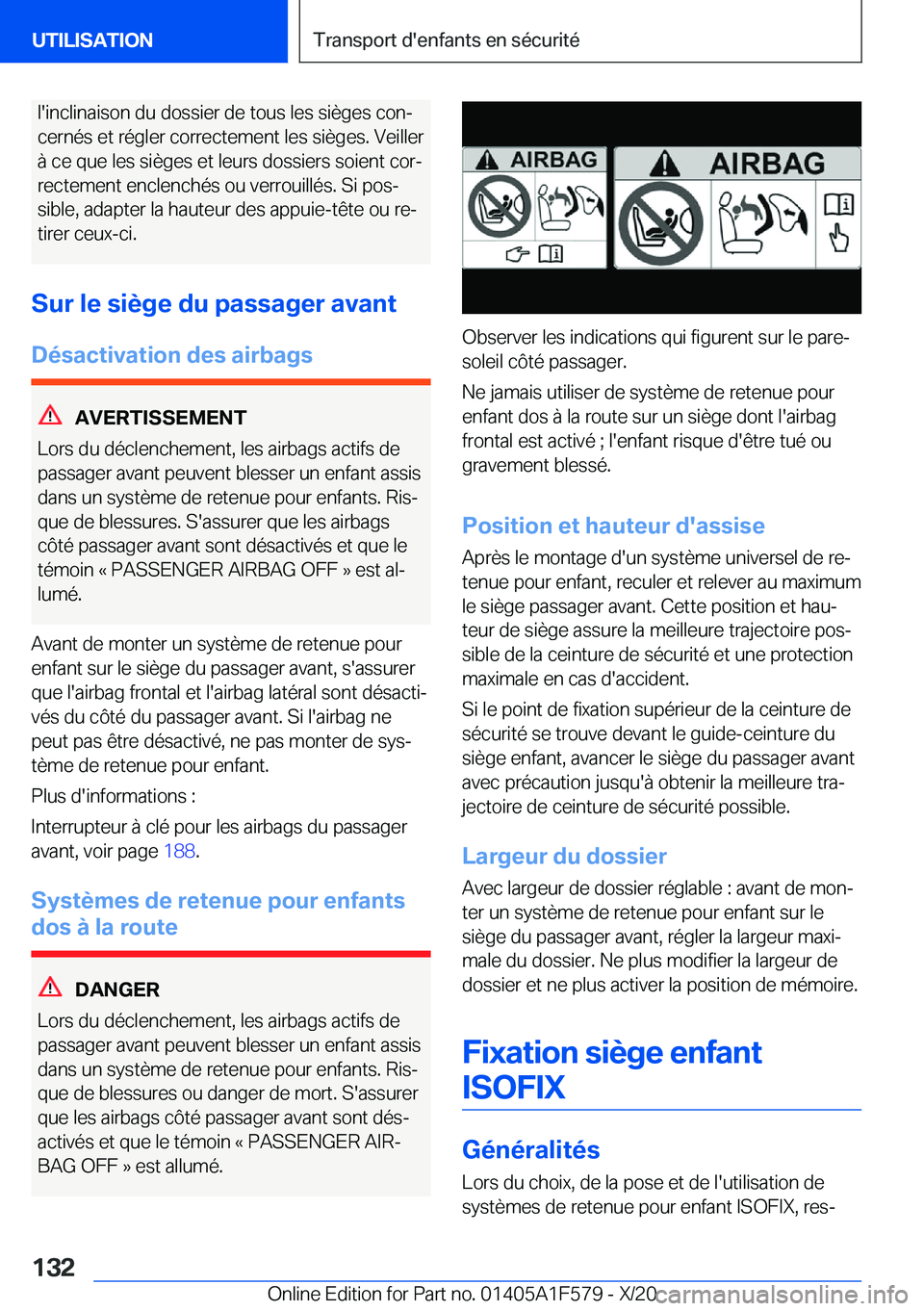 BMW X3 M 2021  Notices Demploi (in French) �l�'�i�n�c�l�i�n�a�i�s�o�n��d�u��d�o�s�s�i�e�r��d�e��t�o�u�s��l�e�s��s�i�è�g�e�s��c�o�nj�c�e�r�n�é�s��e�t��r�é�g�l�e�r��c�o�r�r�e�c�t�e�m�e�n�t��l�e�s��s�i�è�g�e�s�.��V�e�i�l�l�e
