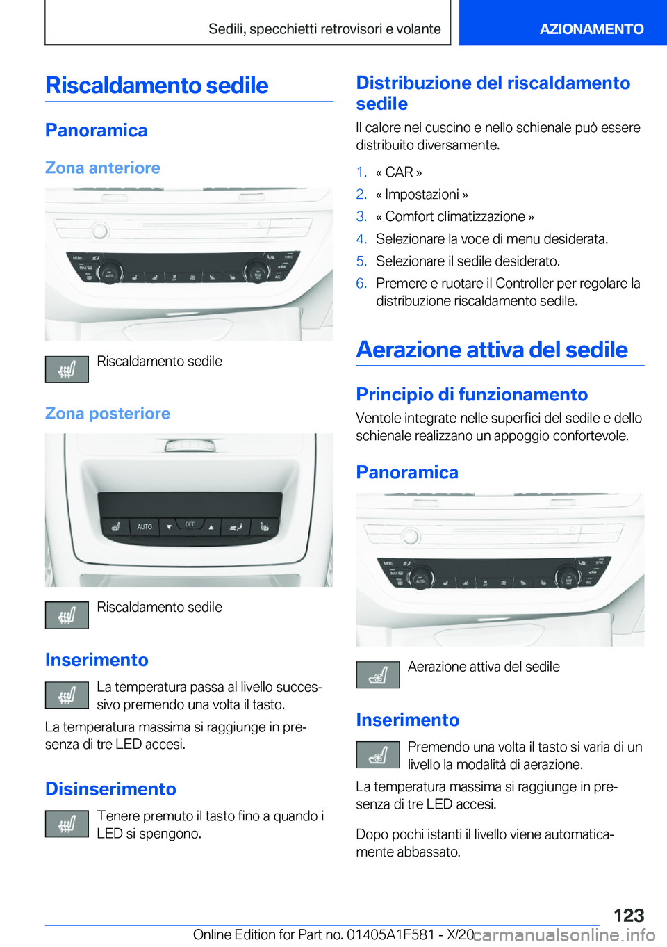 BMW X3 M 2021  Libretti Di Uso E manutenzione (in Italian) �R�i�s�c�a�l�d�a�m�e�n�t�o��s�e�d�i�l�e
�P�a�n�o�r�a�m�i�c�a�Z�o�n�a��a�n�t�e�r�i�o�r�e
�R�i�s�c�a�l�d�a�m�e�n�t�o��s�e�d�i�l�e
�Z�o�n�a��p�o�s�t�e�r�i�o�r�e
�R�i�s�c�a�l�d�a�m�e�n�t�o��s�e�d�i�l