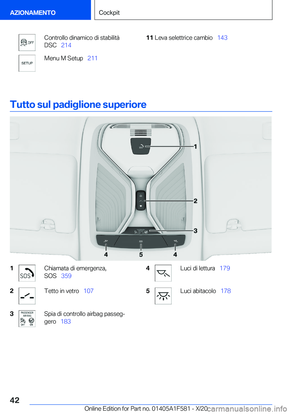 BMW X3 M 2021  Libretti Di Uso E manutenzione (in Italian) �C�o�n�t�r�o�l�l�o��d�i�n�a�m�i�c�o��d�i��s�t�a�b�i�l�i�t�