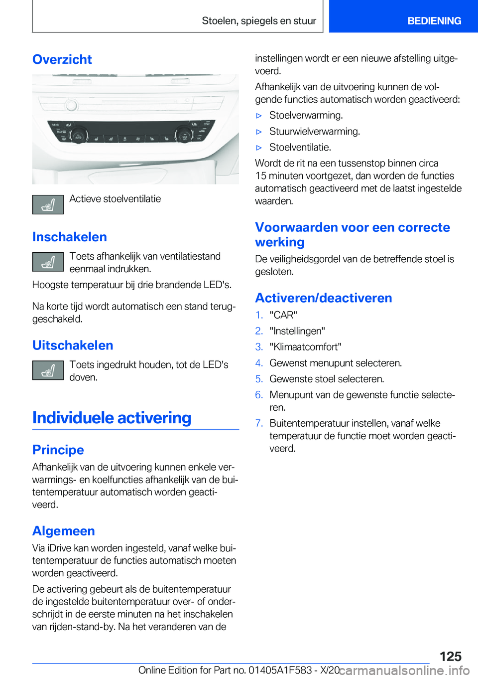 BMW X3 M 2021  Instructieboekjes (in Dutch) �O�v�e�r�z�i�c�h�t
�A�c�t�i�e�v�e��s�t�o�e�l�v�e�n�t�i�l�a�t�i�e
�I�n�s�c�h�a�k�e�l�e�n �T�o�e�t�s��a�f�h�a�n�k�e�l�i�j�k��v�a�n��v�e�n�t�i�l�a�t�i�e�s�t�a�n�d�e�e�n�m�a�a�l��i�n�d�r�u�k�k�e�n�.
